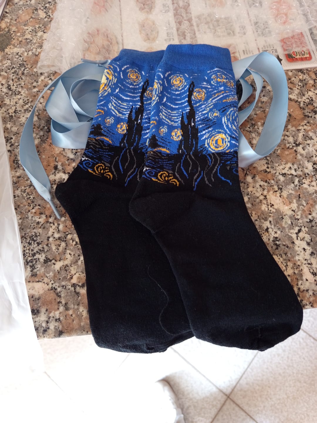 Customer photo review of Famous paintings socks