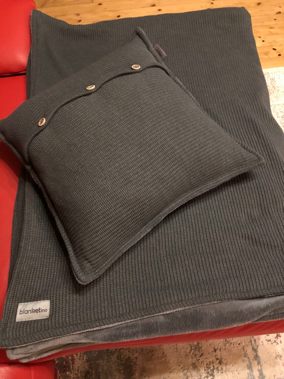Customer photo review of Kuschelkissen • Strick • 50x50 cm