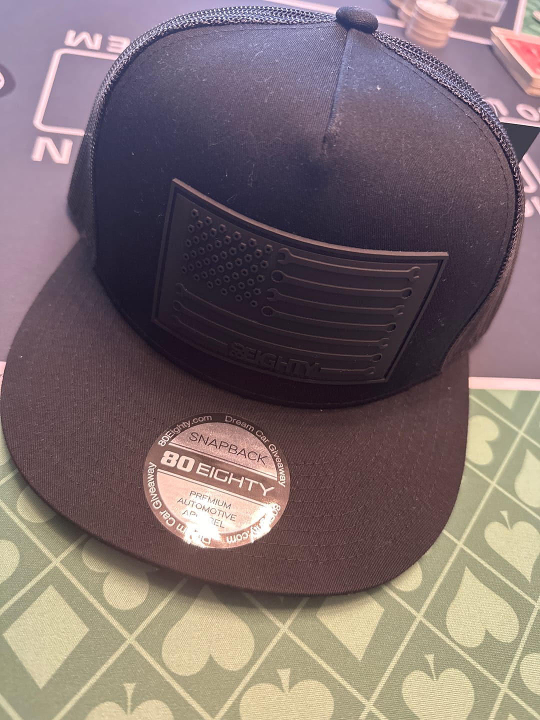 Customer photo review of 80Eighty® Onyx WrenchFlag Hat