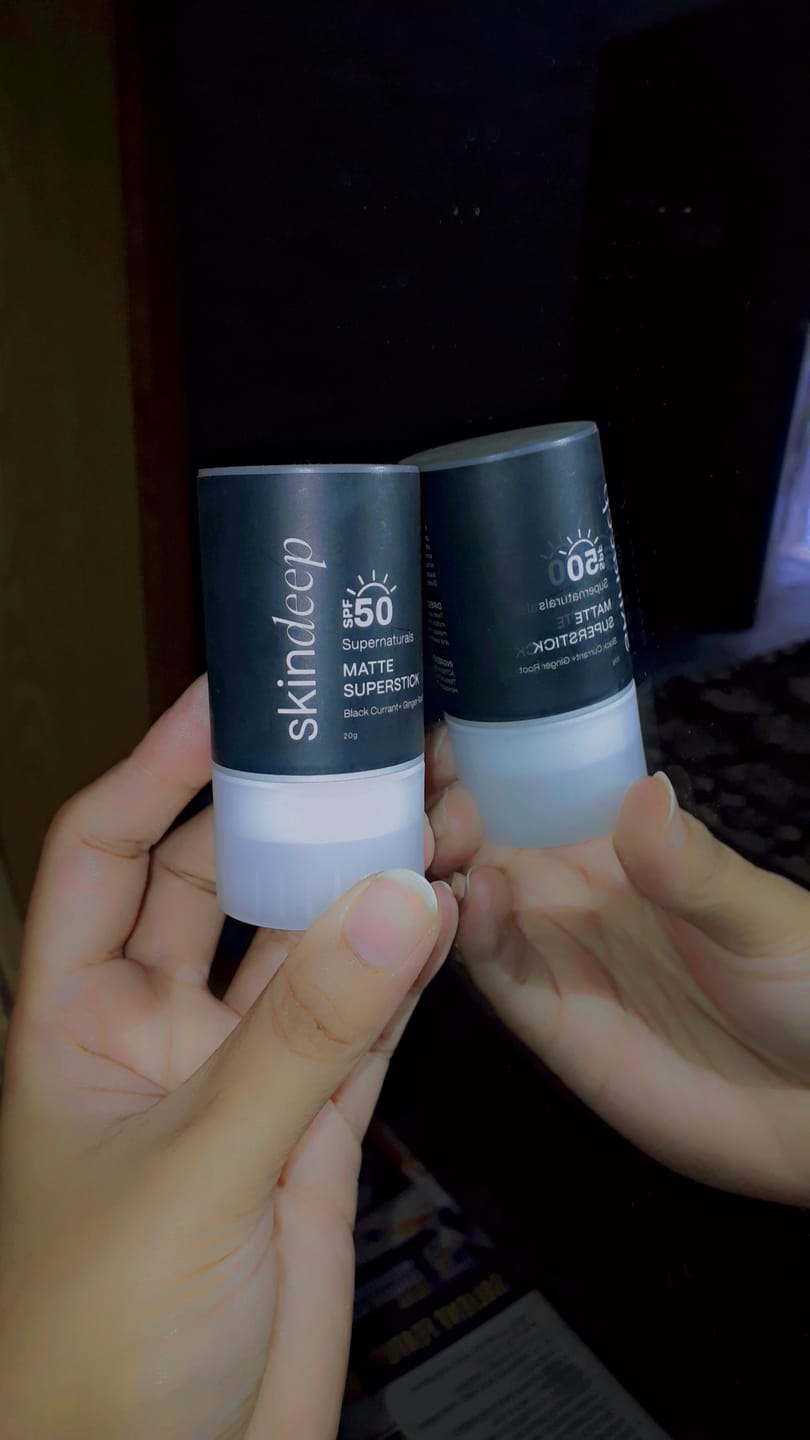 Customer photo review of MATTE SUPERSTICK - SPF 50 PA+++