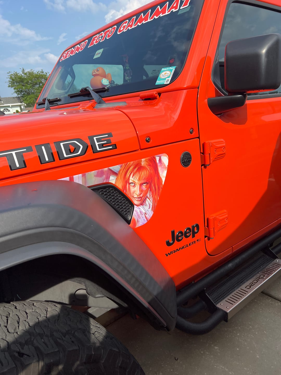 Customer photo review of Design Your Own Fender Vent Decal Set | fits Wrangler JL & Gladiator JT