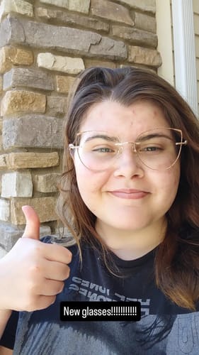 Customer photo review of Nina Eyeglasses