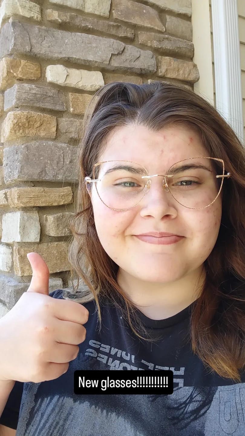 Customer photo review of Nina Eyeglasses