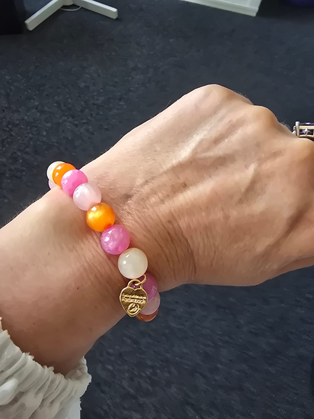 Customer photo review of Piccolino Perlenarmband Lucida in Bellini