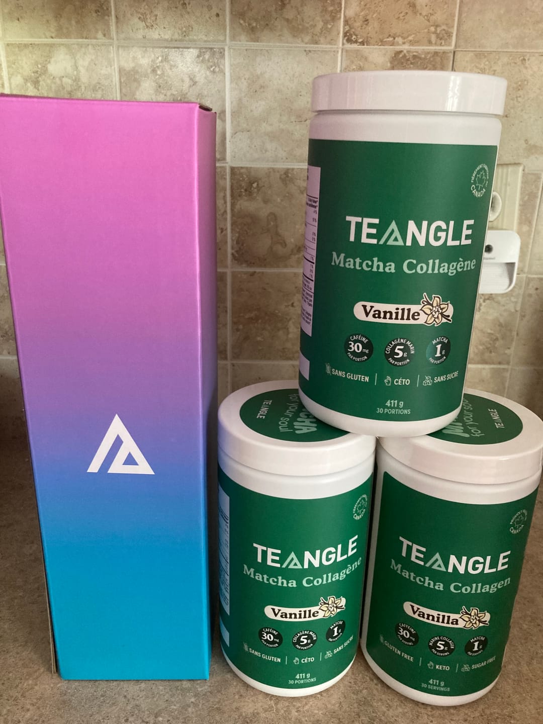 Customer photo review of Teangle - Matcha Collagène 333g - 411g
