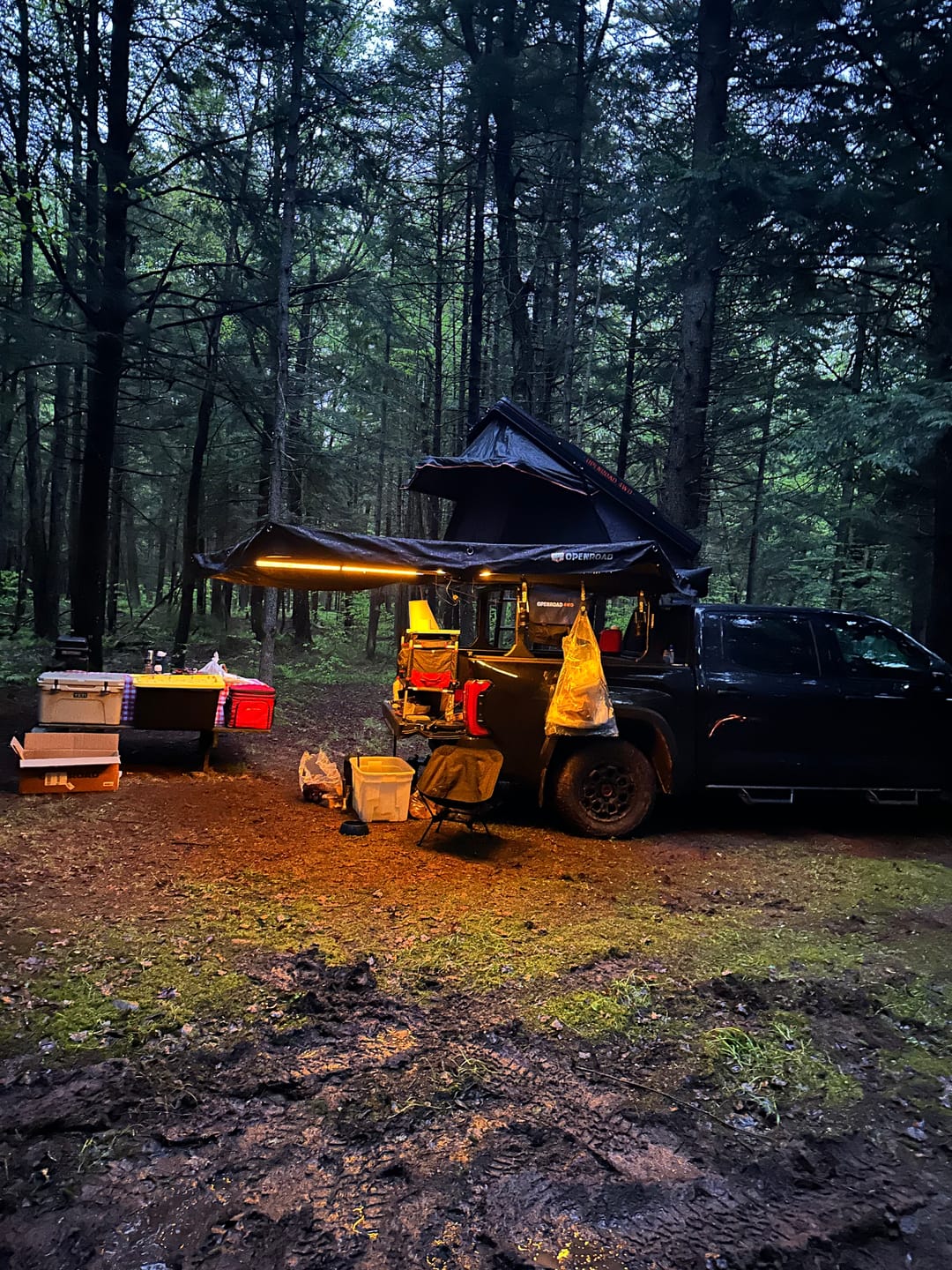 Customer photo review of OPENROAD4WD Aluminum Best Hard Shell Roof Top Tent - PeakRoof Series