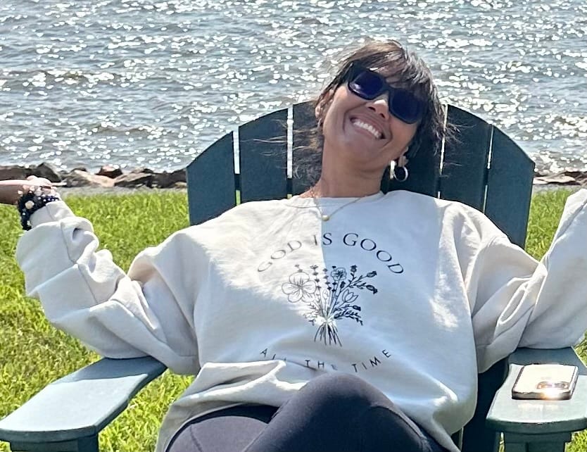Customer photo review of All The Time Sweatshirt