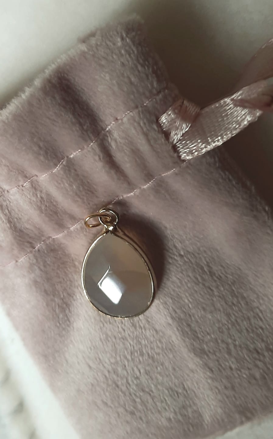 Customer photo review of Mondstein Halskette - S925 Silber