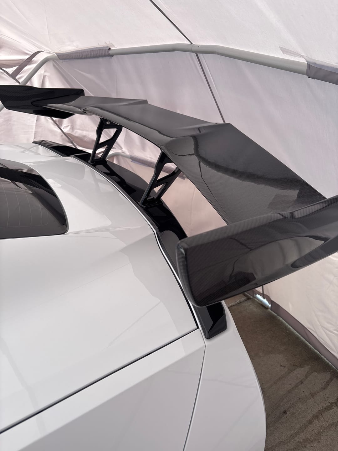 Customer photo review of Corvette C7 ZR1 ZTK Conversion Rear Spoiler High Wing