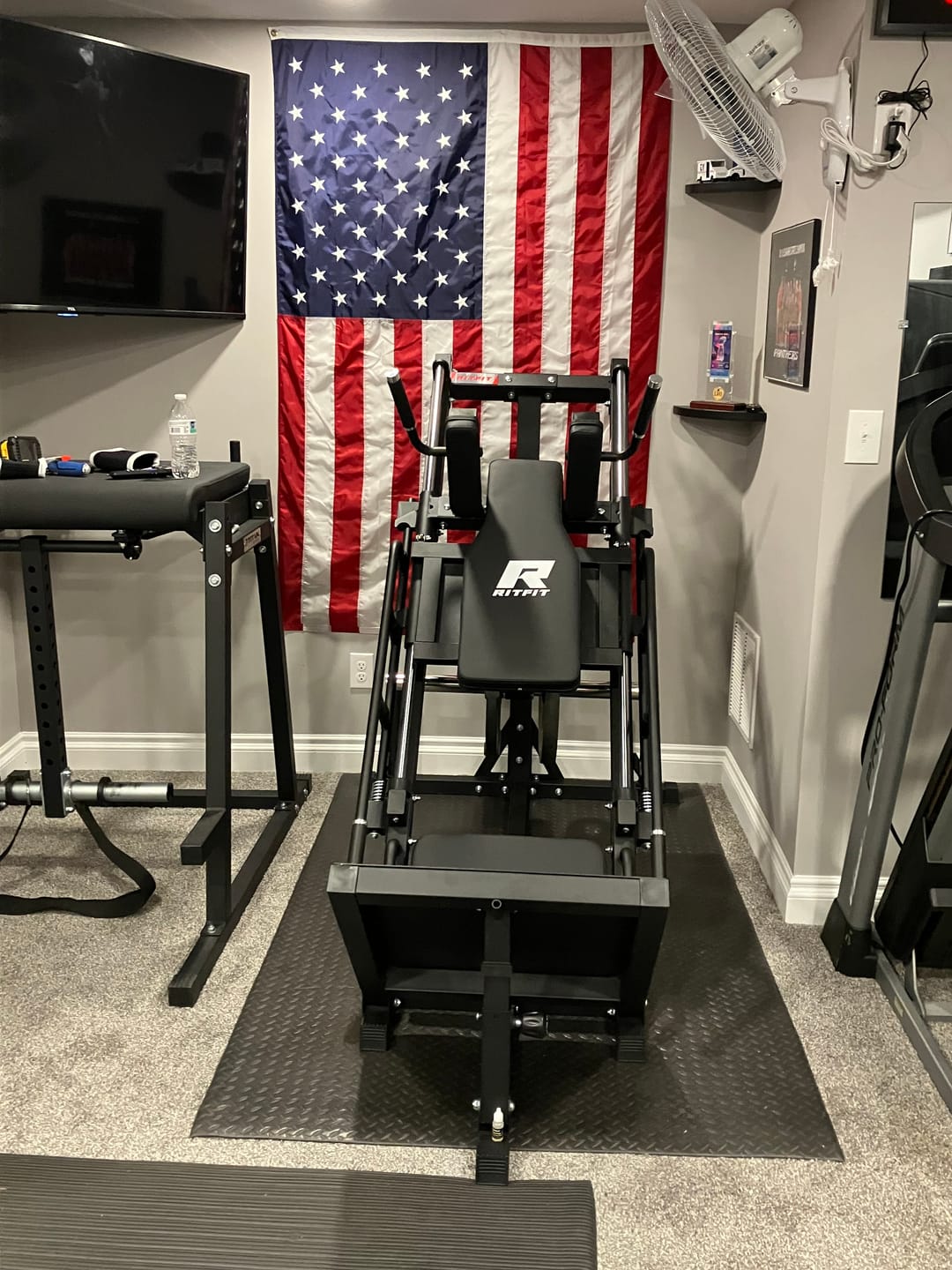 Customer photo review of RitFit BLP01 45 Degree 3-In-1 Leg Press Hack Squat and Calf Raise Machine