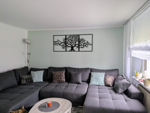 Customer photo review of Décoration murale en métal moderne - Triptyque Arbre De Vie (P01)