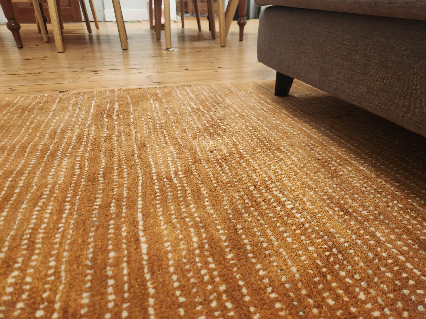 Customer photo review of Wren Rust Wool Rug