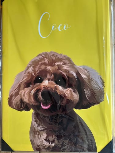 Customer photo review of Petcanva©オーダーメイド ブランケット