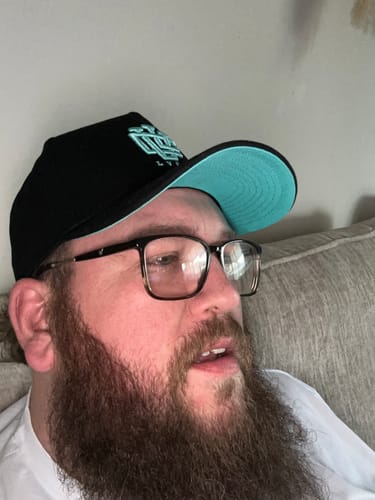 Customer photo review of LVCO Midnight Mint A-Frame Snapback