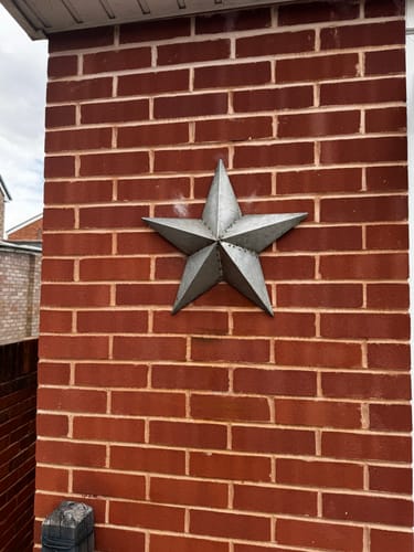 Customer photo review of Large Armish Barn Steel Star