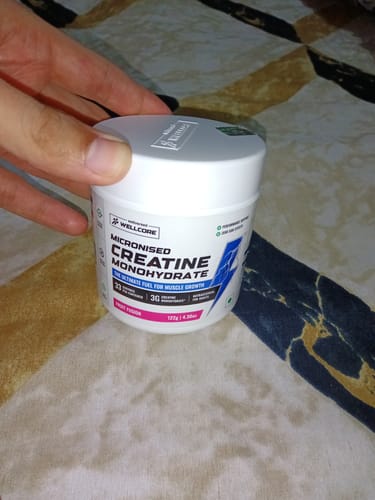 Customer photo review of Wellcore - Pure Micronised Creatine Monohydrate (122g, 33 Servings) Fruit Fusion