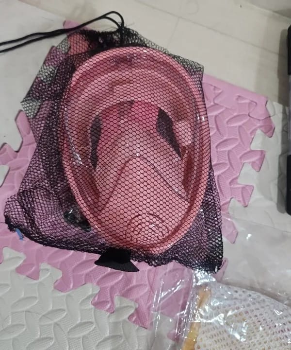 Customer photo review of Professionelle Rundum Schnorchelmaske