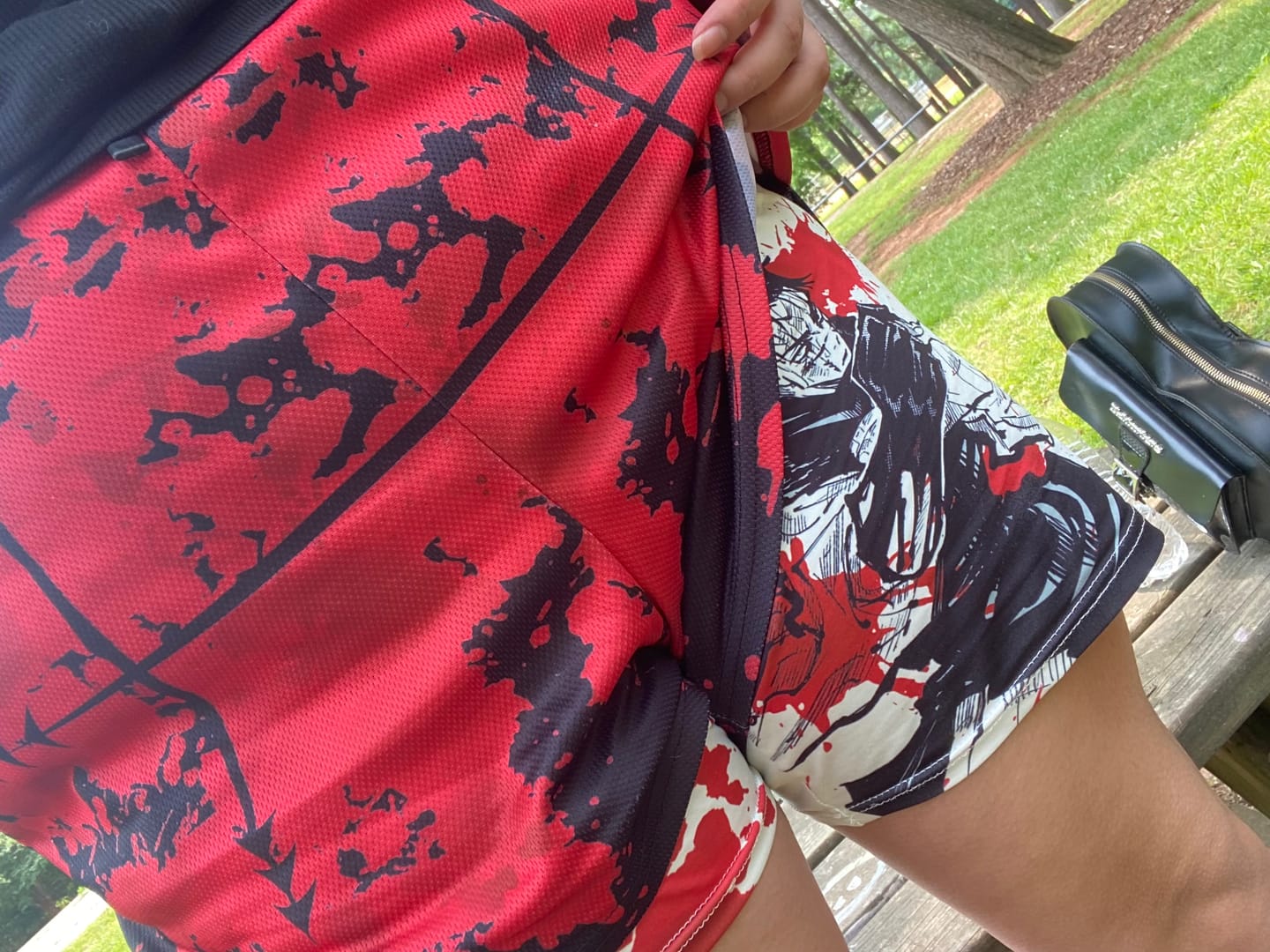 Customer photo review of Blood Warrior Performance Shorts