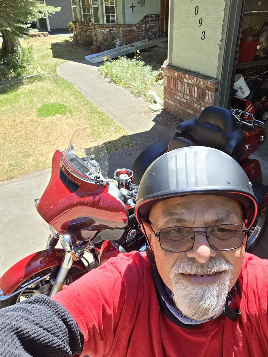 Customer photo review of Smallest Lightest SOA DOT Beanie Helmet / Skull