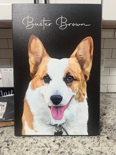 Customer photo review of Pet Art Canvas Wrap