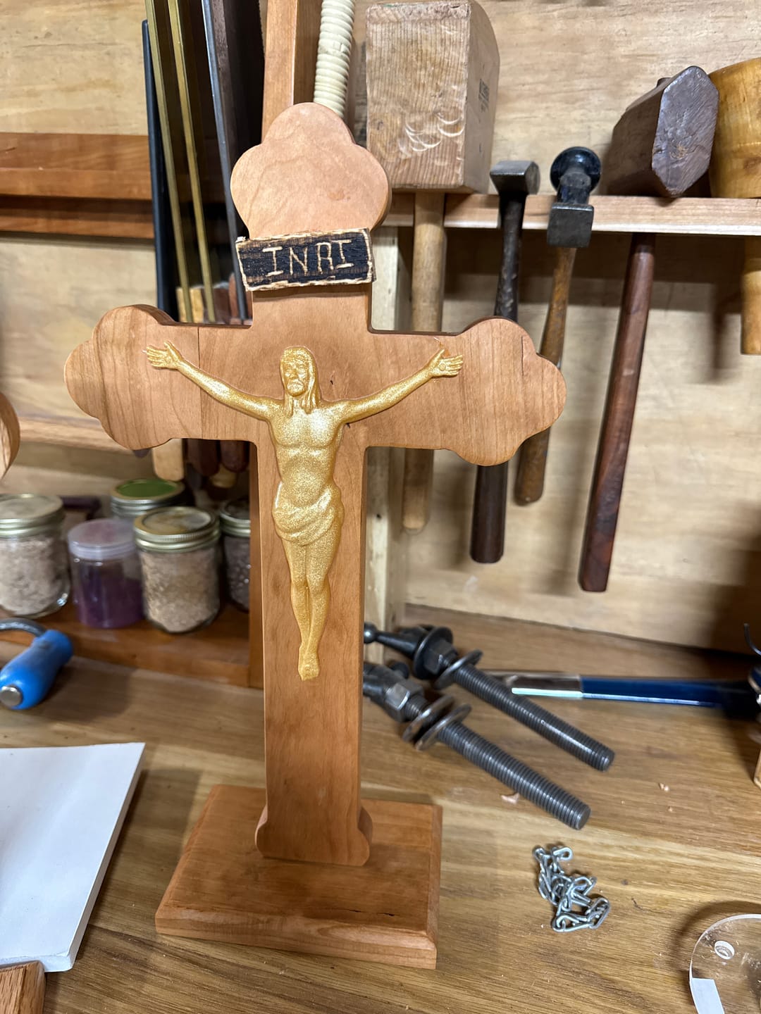 Customer photo review of 6.7x5.6x0.6" Jesus Corpus Silicone Mold