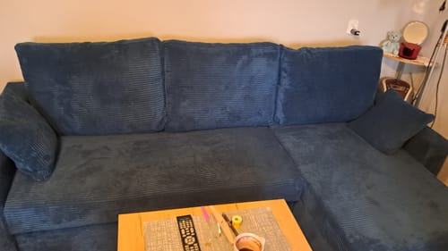 Customer photo review of Narożnik NEO BP sztruks