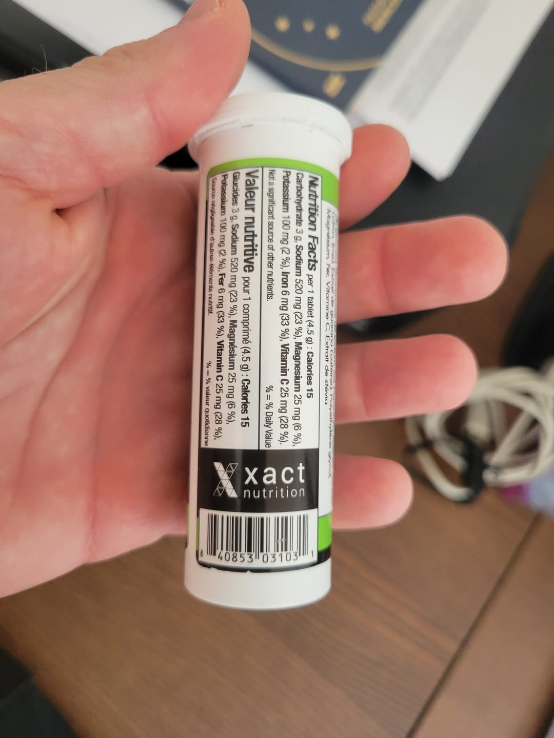 Customer photo review of XACT ELECTROLYTES -  sport hydration tabs