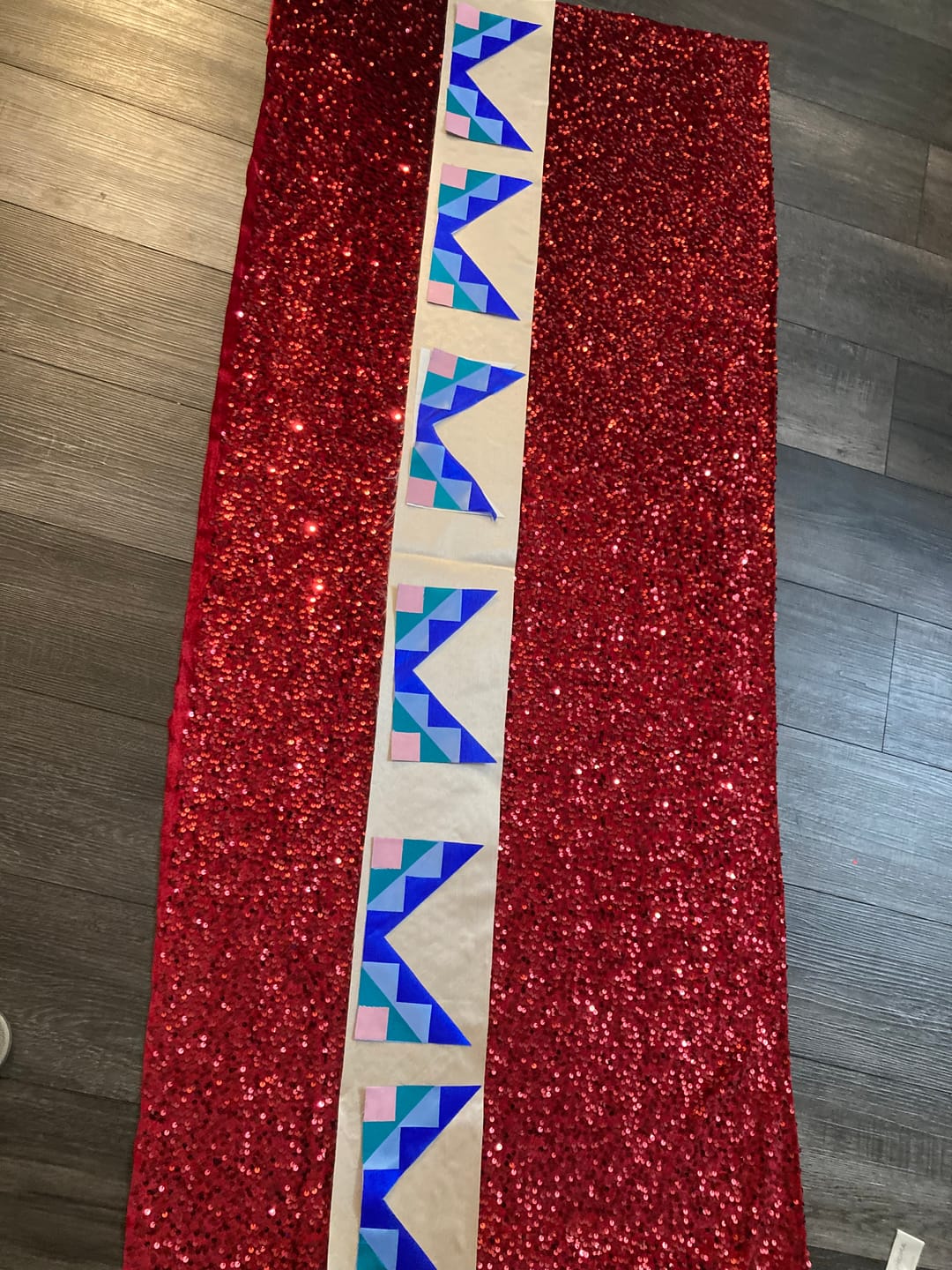 Customer photo review of Sequins Velvet $15.49