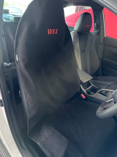 Customer photo review of Waterproof Car Seat Towel – Black |Towel Society