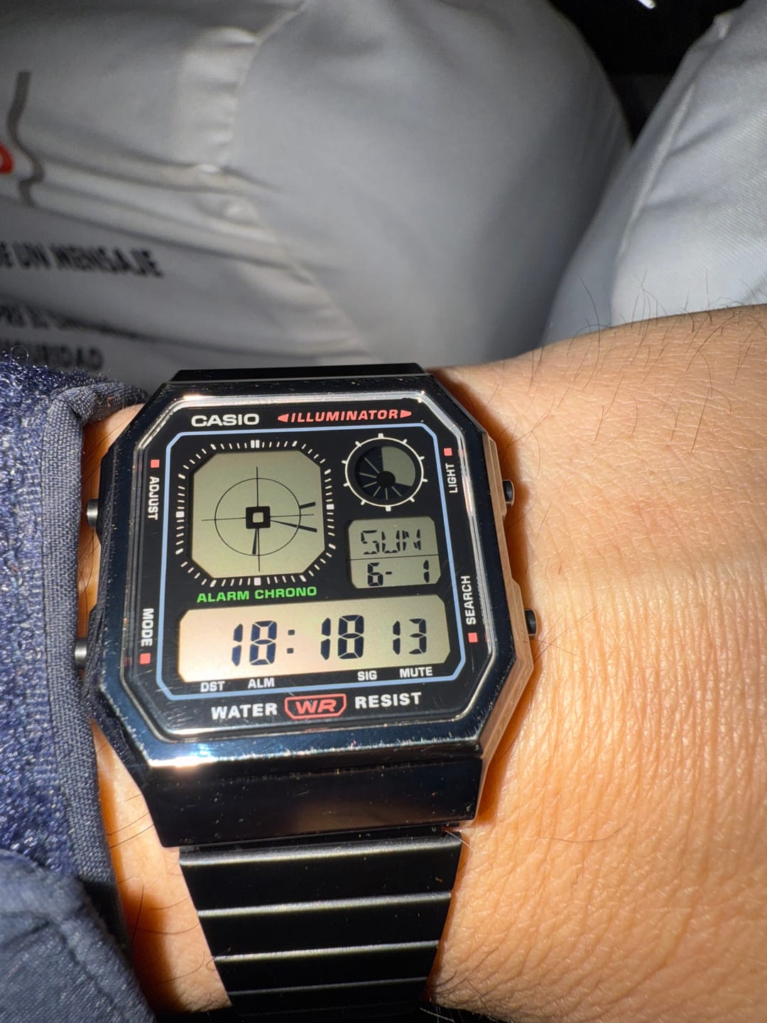 Customer photo review of Reloj Casio Vintage A130WEGG-1A Nuevo Twin-Graph Negro