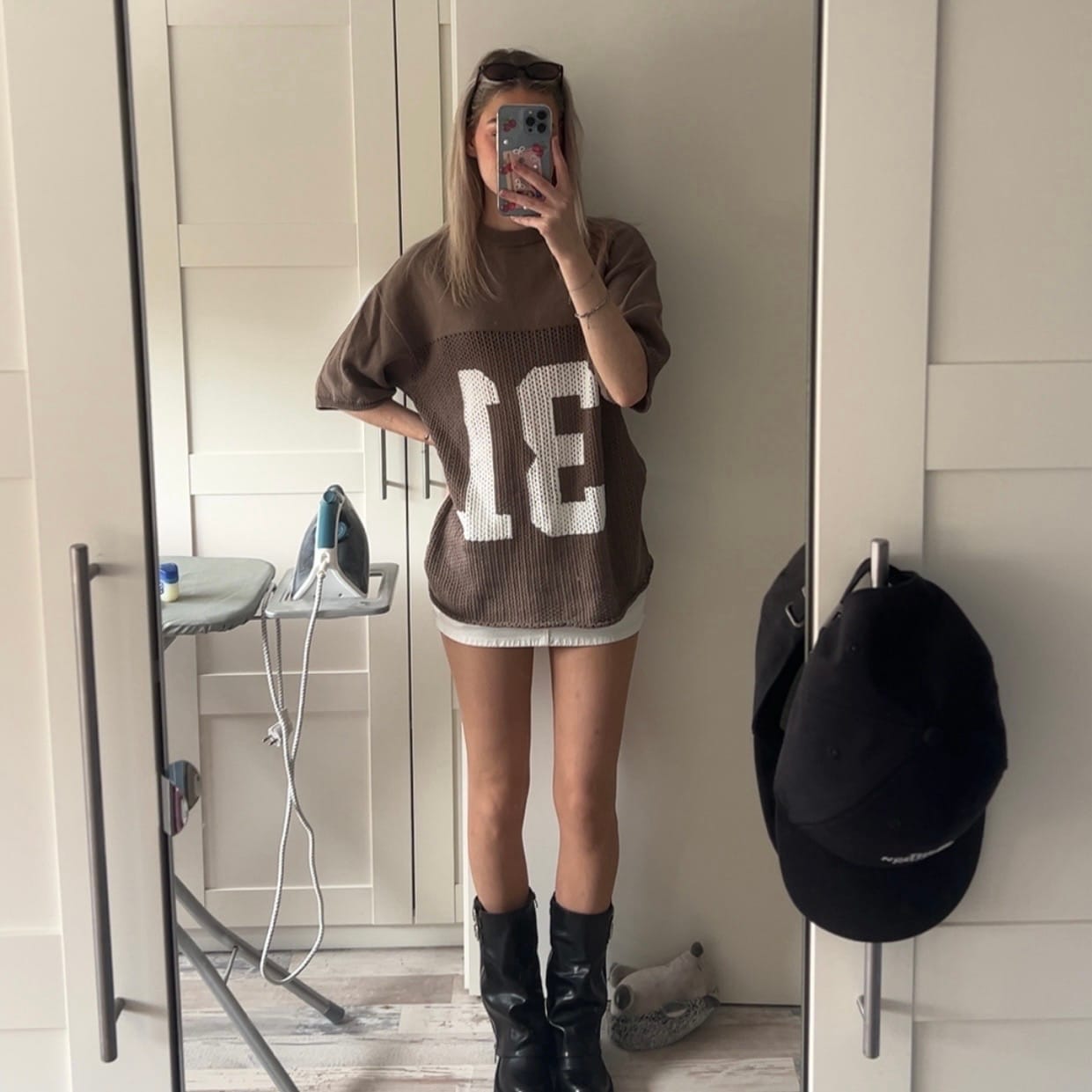 Customer photo review of KNIT JERSEY TAUPE