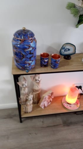 Customer photo review of Meena Copper Water Container / Dispenser – Artistry Meets Wellness | 5L Capacity | Handcrafted Elegance
