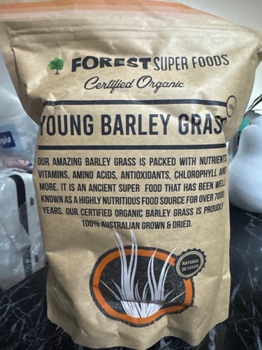 Customer photo review of Certified Organic Australian Barley Grass