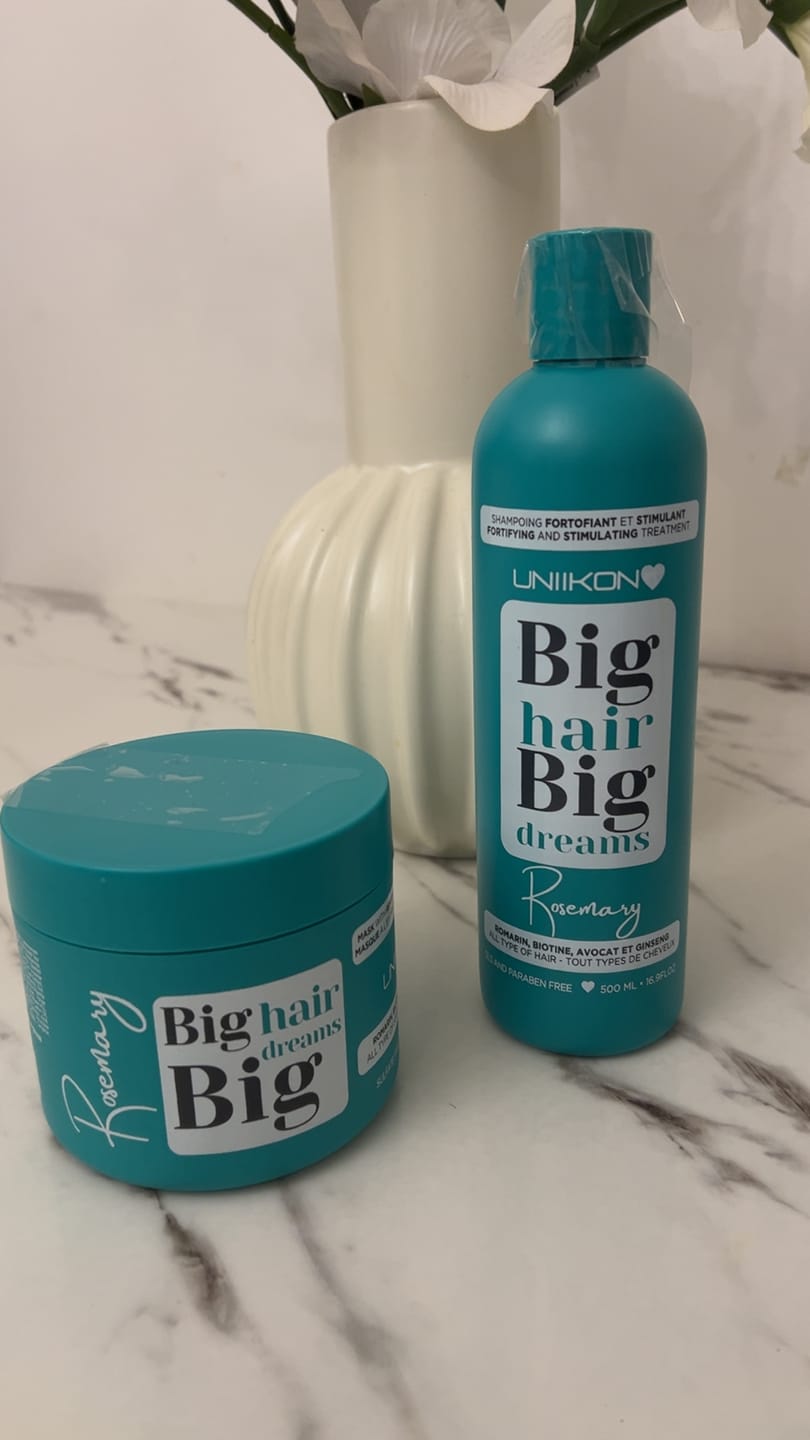Customer photo review of Gamme Rosemary - Kit Complet - Shampooing, masque - Tout type de cheveux