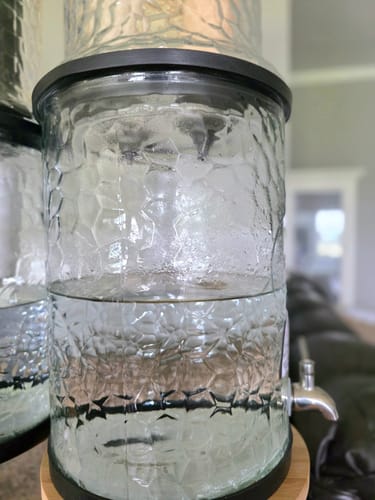 Customer photo review of Countertop Bamboo Wood Stand