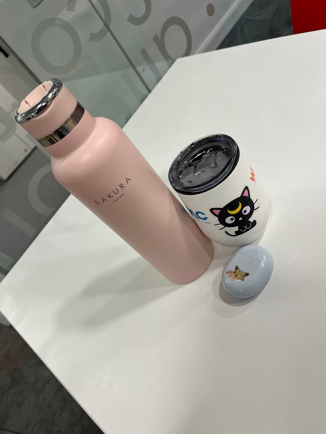 Customer photo review of Botella Térmica Sakura Acero Inoxidable 750 Ml Baby Pink