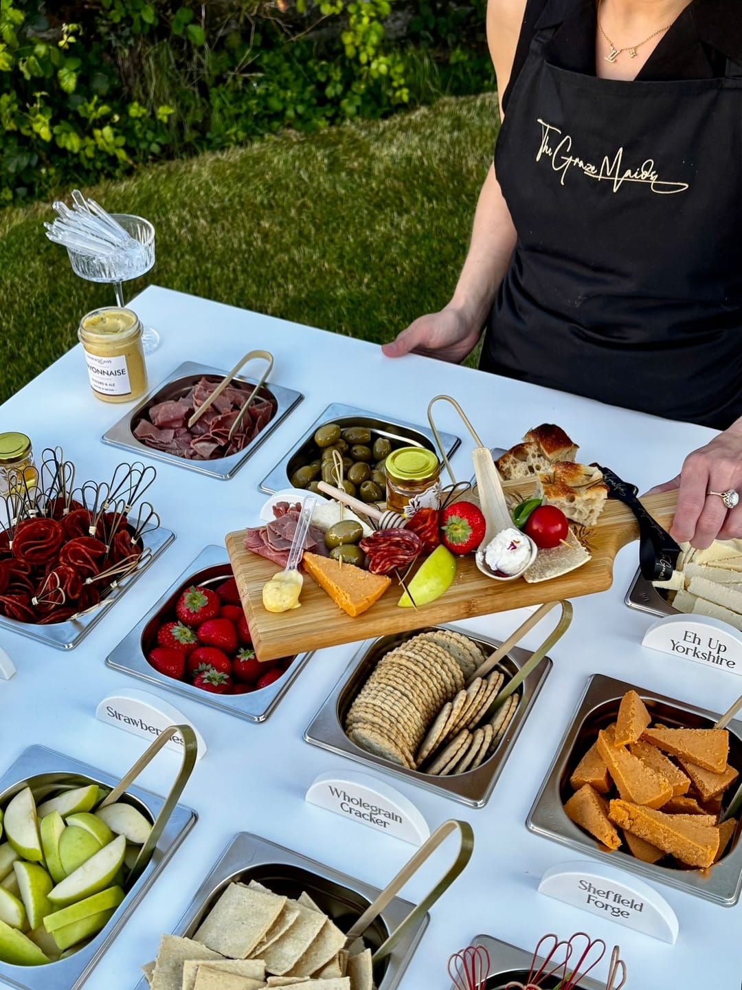 Customer photo review of Palm Leaf Canapé Spoons | Eco-Friendly Tasting Spoons | Premium Appetizer Serveware