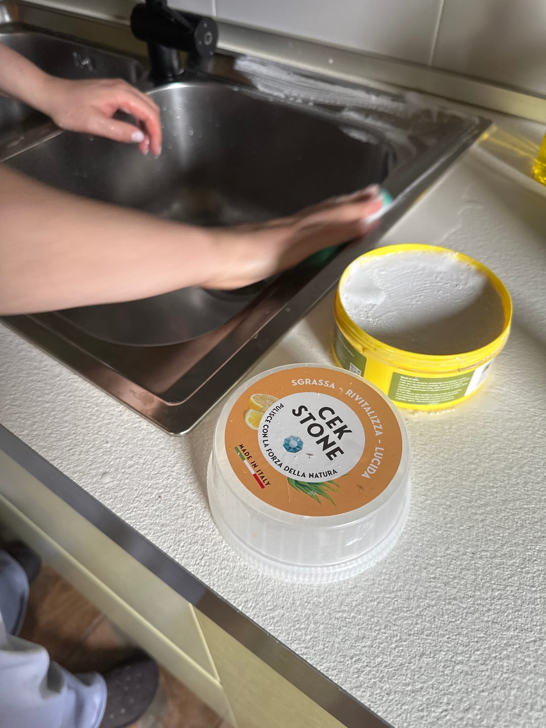 Customer photo review of CEK STONE Pasta Protettiva, Prodotto pulizia casa tutto in uno