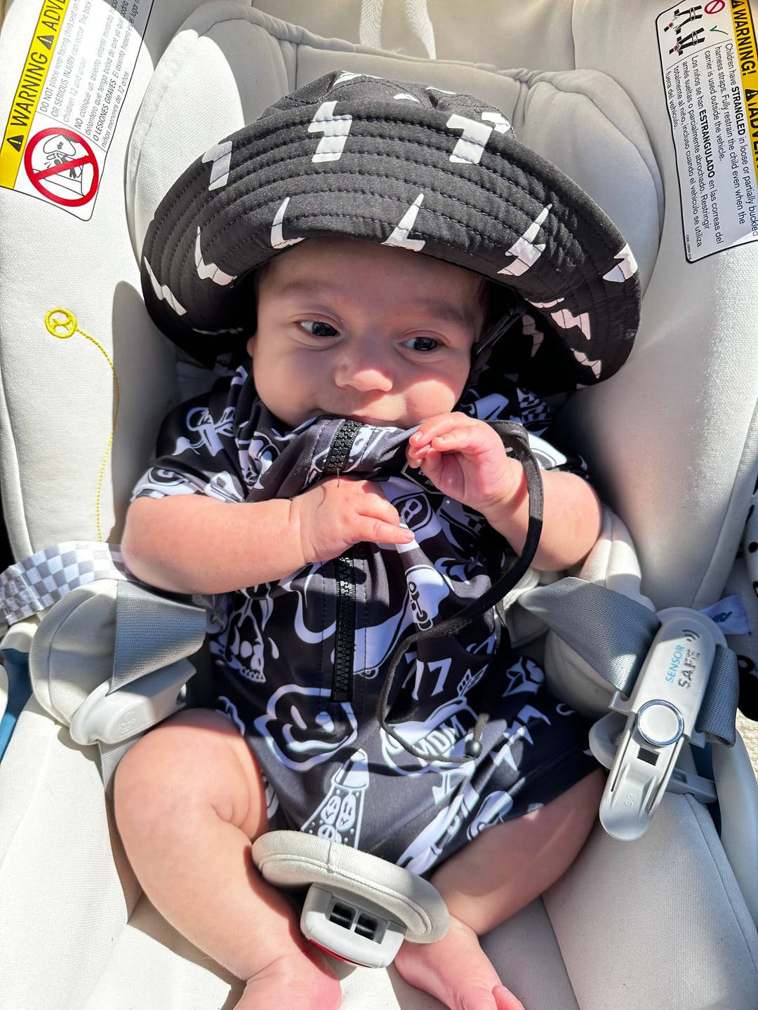 Customer photo review of UPF50+ Swim Romper in Jagger