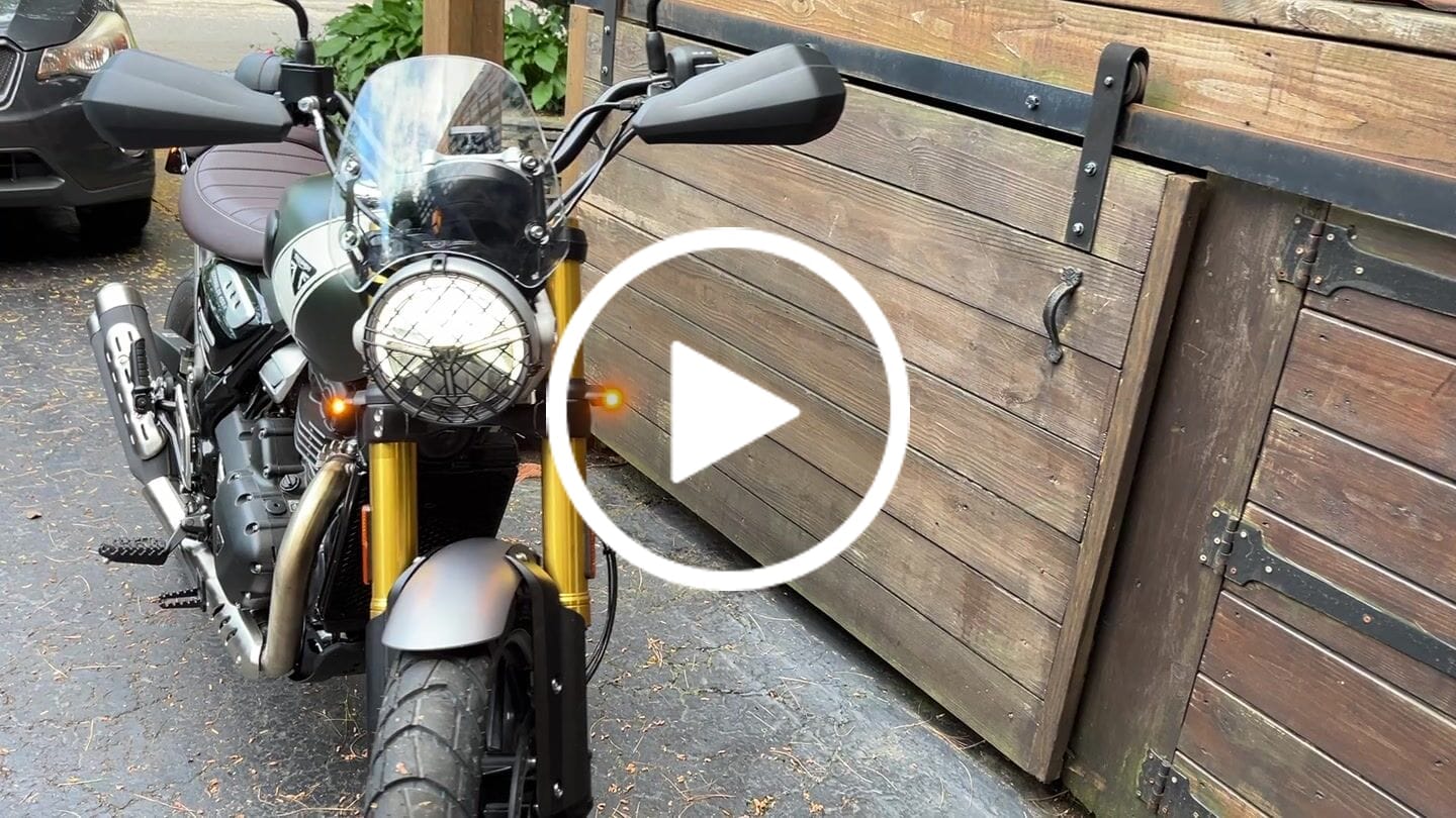 Customer video review of Triumph Speed 400 & Scrambler 400  Low Profile Plug & Play Front Turn Signal Kits