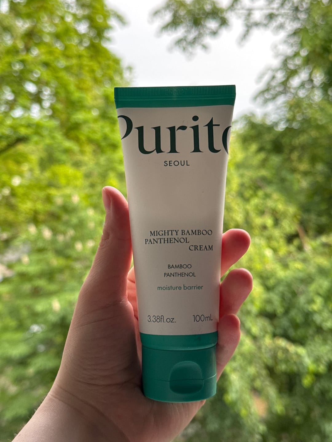 Customer photo review of Krēms sejai ar pantenolu PURITO Mighty Bamboo Panthenol Cream