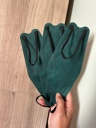 Customer photo review of KN95 Respirator Face Mask - Forest Green