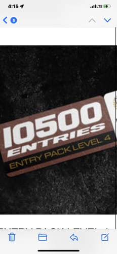 Customer photo review of ENTRY PACK LEVEL 4 - 10,500 ENTRIES
