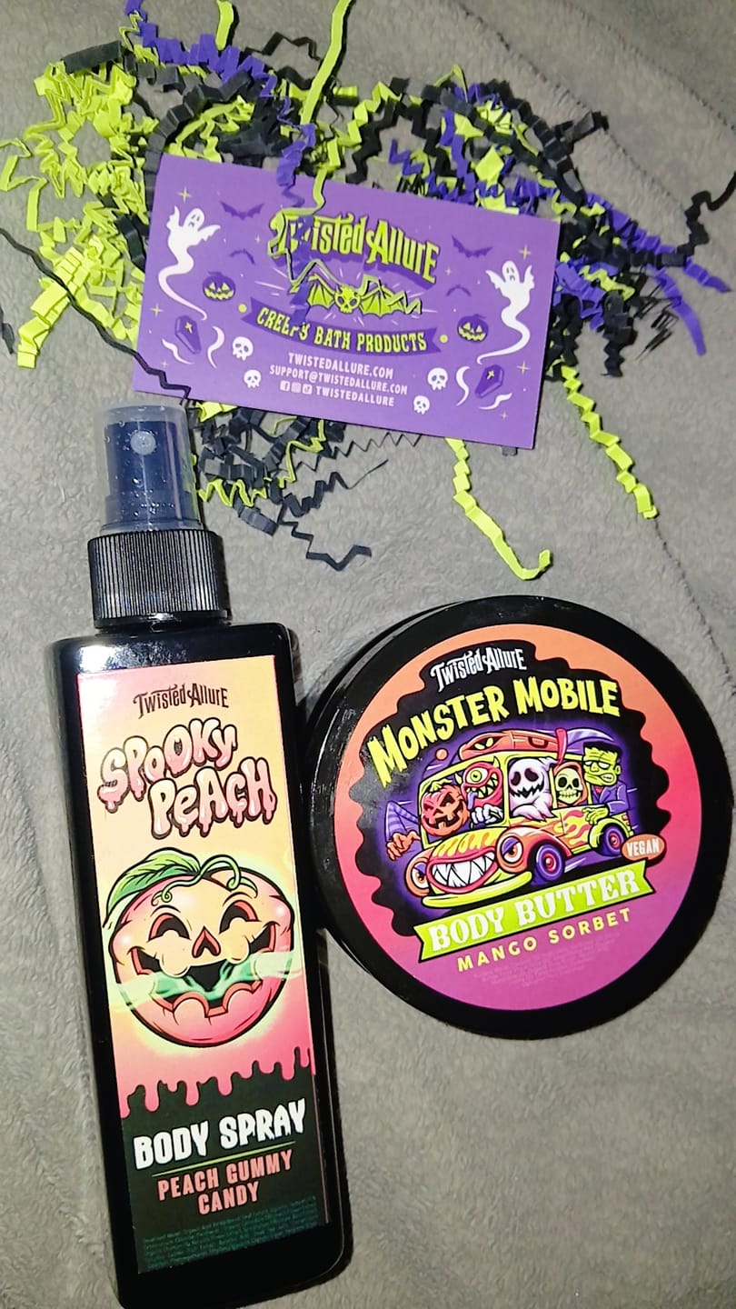 Customer photo review of Spooky Peach Body Spray