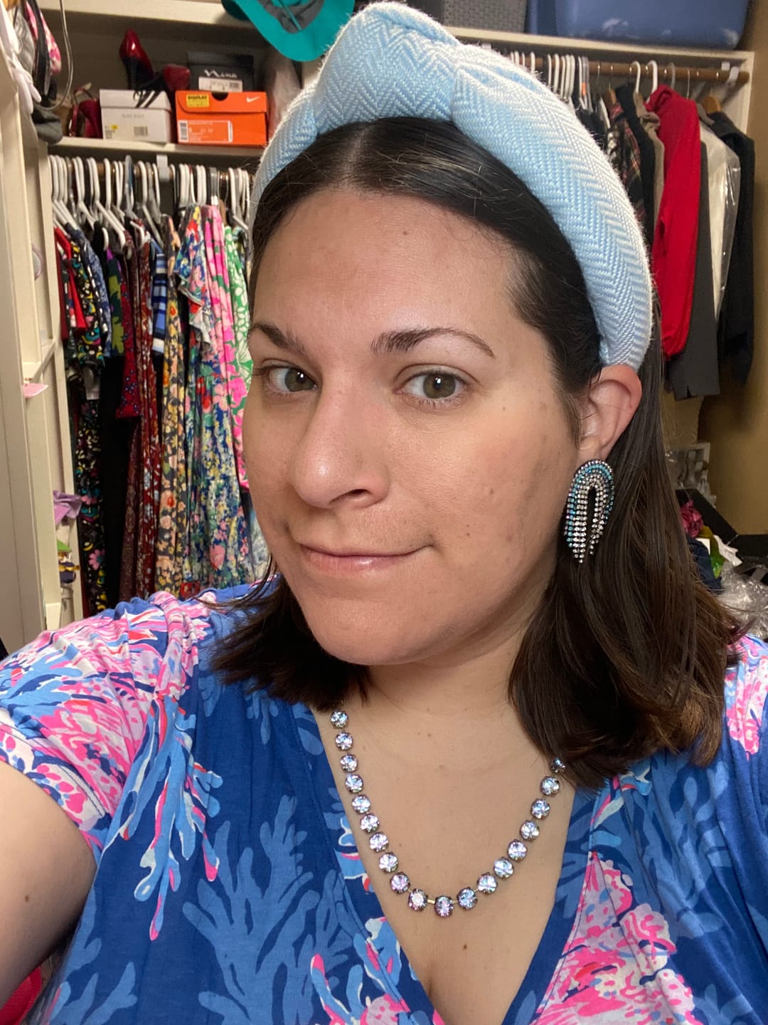 Customer photo review of Arista Slider Necklace in Celestial
