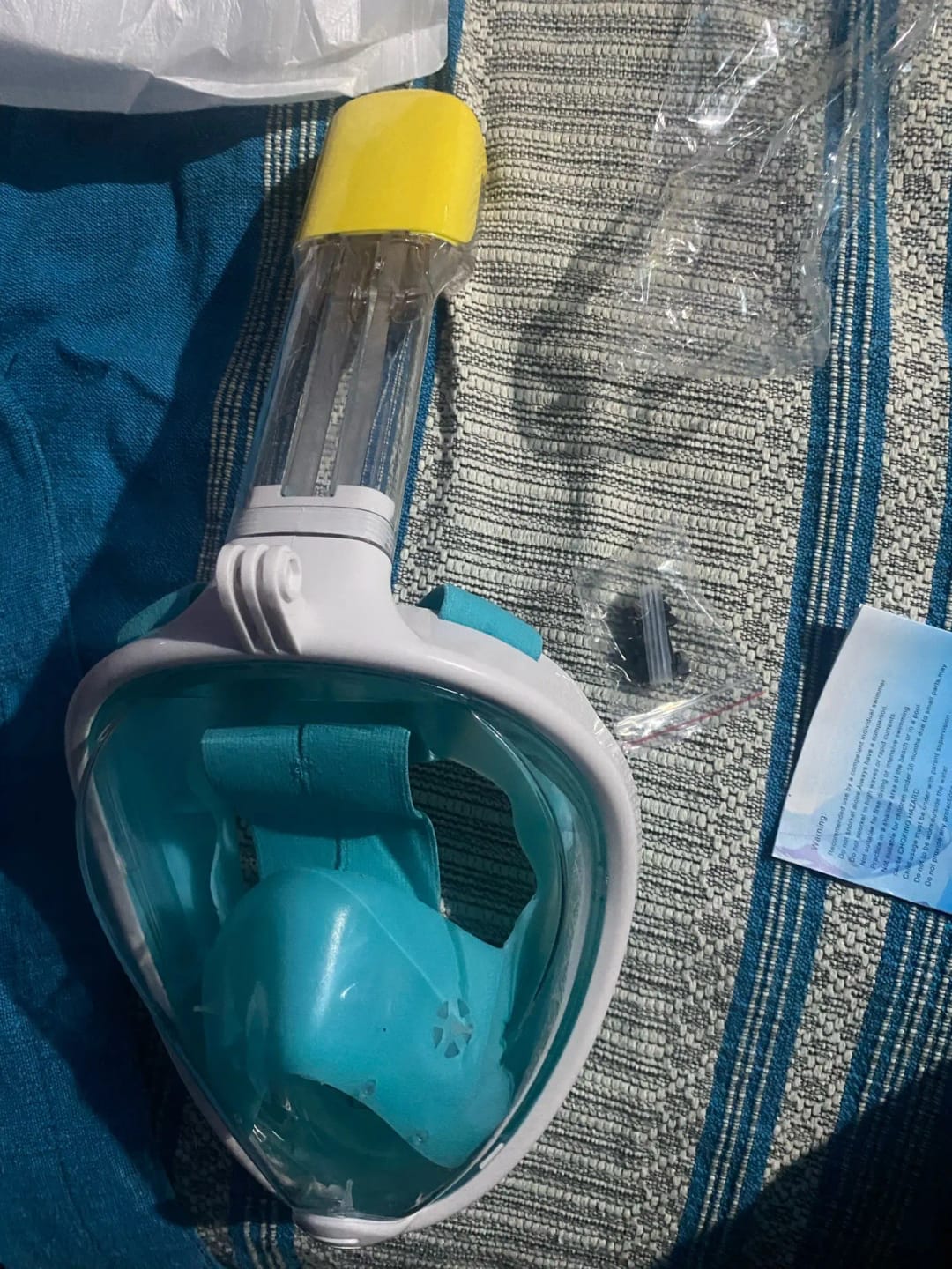 Customer photo review of Professionelle Rundum Schnorchelmaske