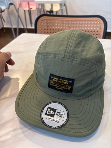 Customer photo review of New Era Ripstop Nylon Olive Camper Cap