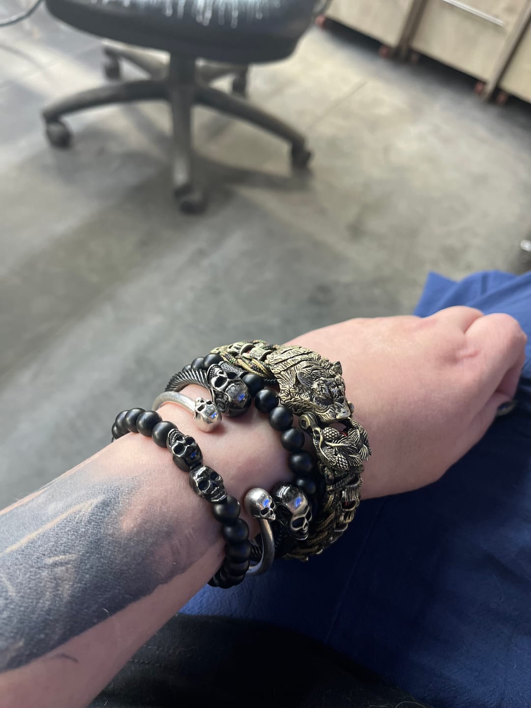 Customer photo review of Tiger Paracord Bracelet