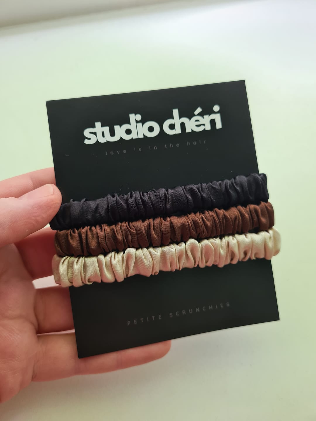 Customer photo review of Petite Scrunchies | Wild Dust