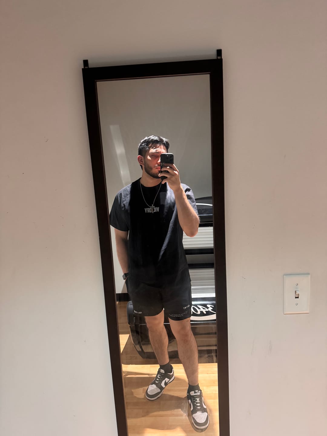 Customer photo review of Strength Through Christ Mesh Shorts - Brown